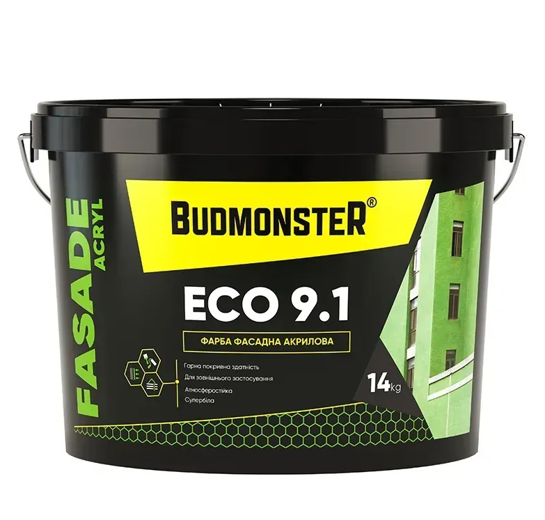 Фарба фасадна акрилова Budmonster 9.1 FASADE ACRYL ECO